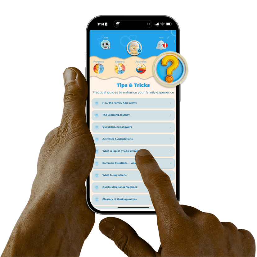 Hope Seed parenting guides app interface