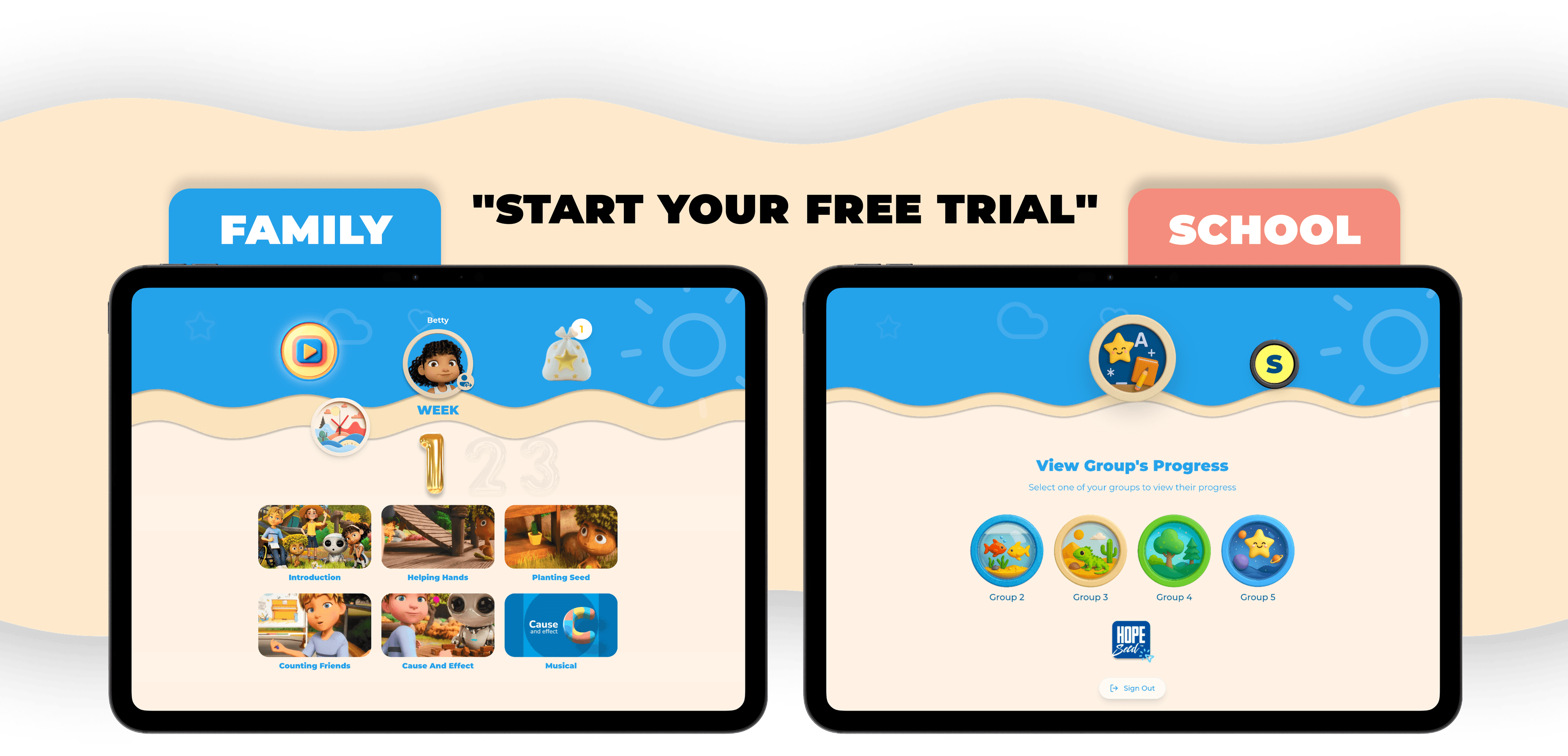 Trial section background